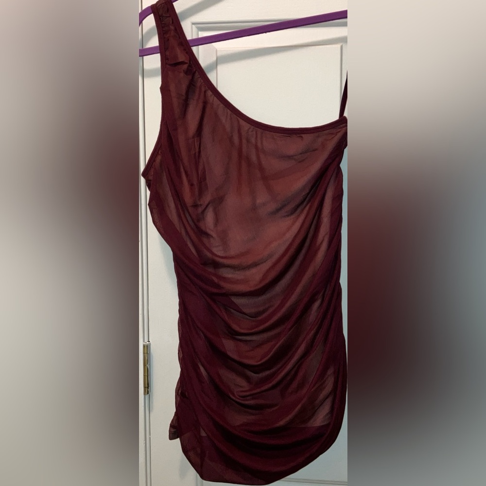 Torrid one shoulder mesh top NWT